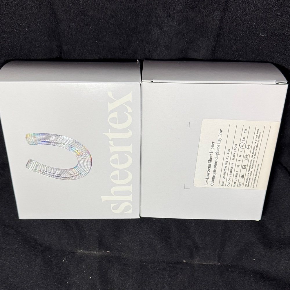 Sheertex “No-Sweat” Lay Low Semi Sheer Hipster Size XL -2pairs Brand New